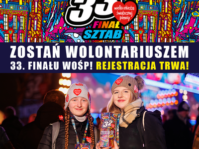 Ruszyła rejestracja wolontariuszy do 33. Finału Wielkiej Orkiestry...