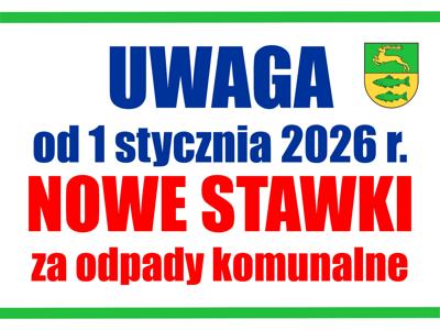 Nowe stawki opłaty za odpady od 1 stycznia!