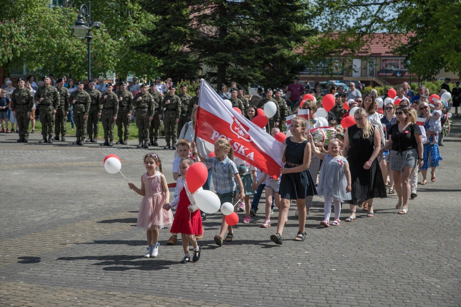 Święto Konstytucji 3 Maja. Uroczystości w Darłowie. Zdjęcia