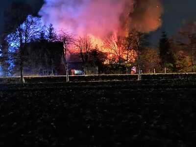 Pożar w Karwicach.